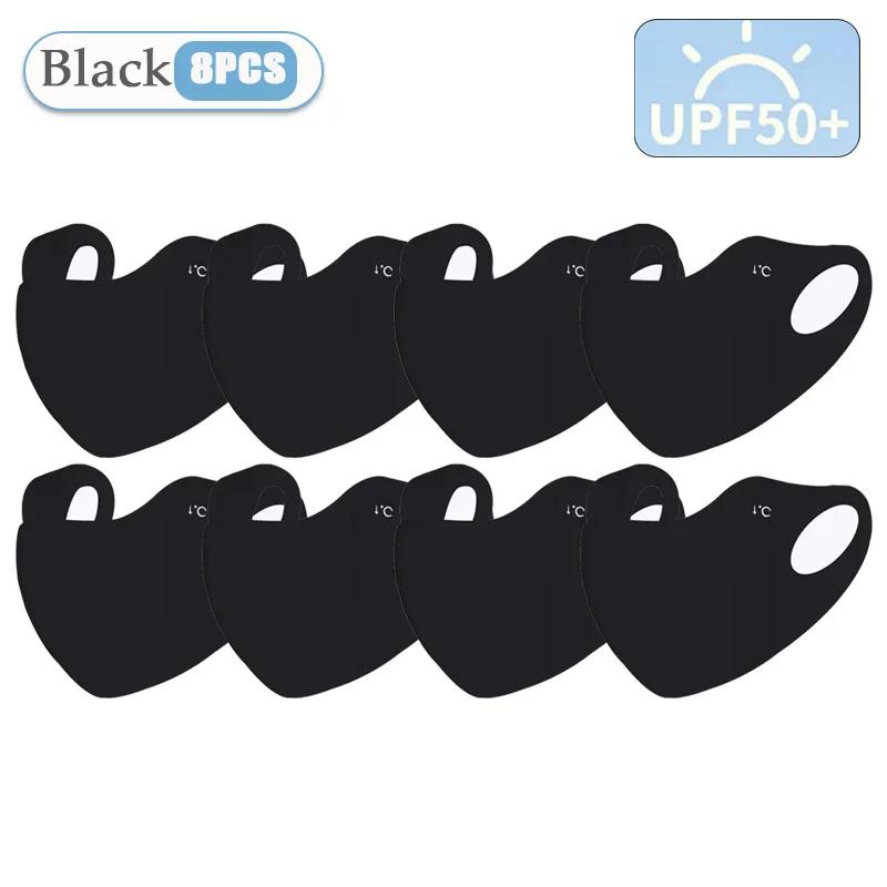 1-10PCS Ice Silk UV Face Mask Women Cooling Sun Balaclava Breathable Dustproof 3D Face Cover for Outdoor Running Cycling Summer