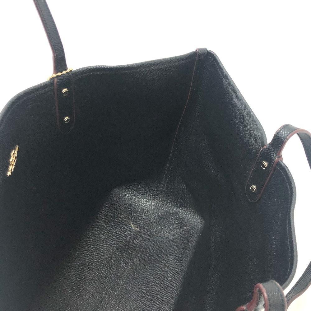 COACH Signature Bag Hand Bag Shoulder Tote Bag PVC Brown