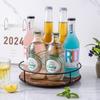 360 Degree Rotating Lazy Susan Turntable Versatile Rotating Storage Rack Round Wooden for Home Kitchen Pantry