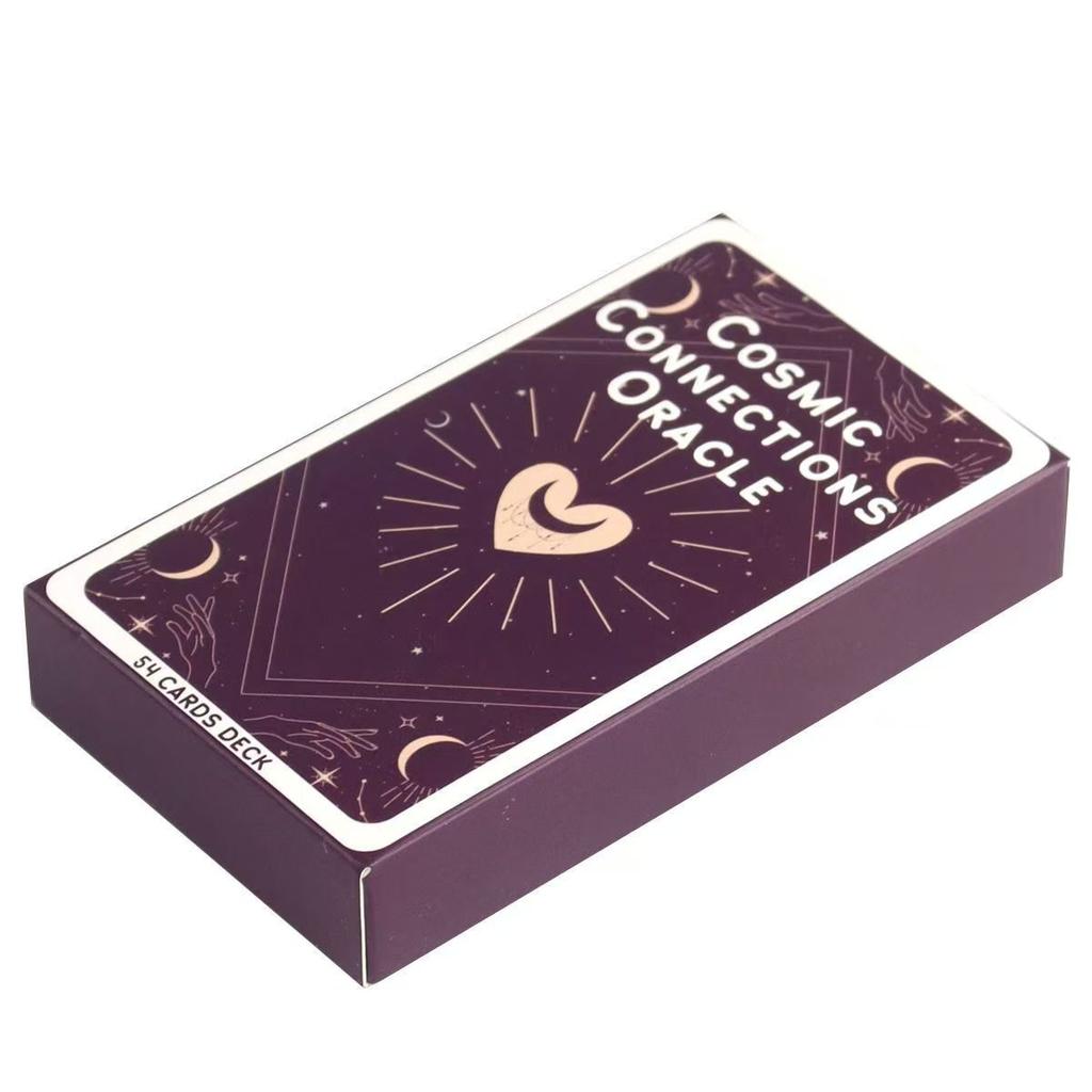 10.3*6cm Kosmische Verbindungen Orakeldeck 54 Stück Orakelkarten Inspiriert vom Universum für Liebe & Beziehung