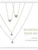 PLUSTER Featured in GINGER with a Single Diamond in 10K White Gold and a Genuine Gold Chain Simple and Perfect for or as a Gift Box Women's Necklace,