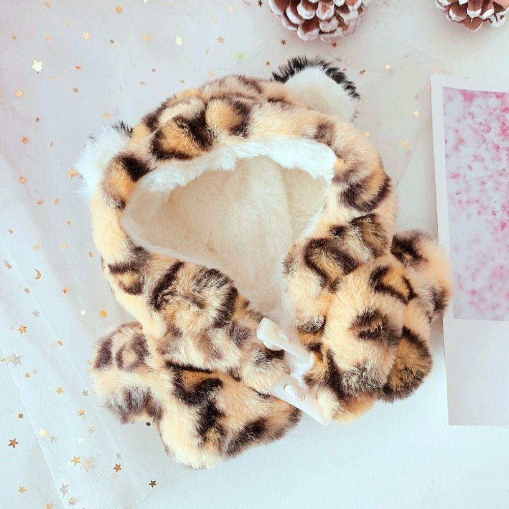 

Button Coat Star Doll Clothes Shorts No Attributes Dolls Clothes 20cm Star Idol Doll brown-Leopard print