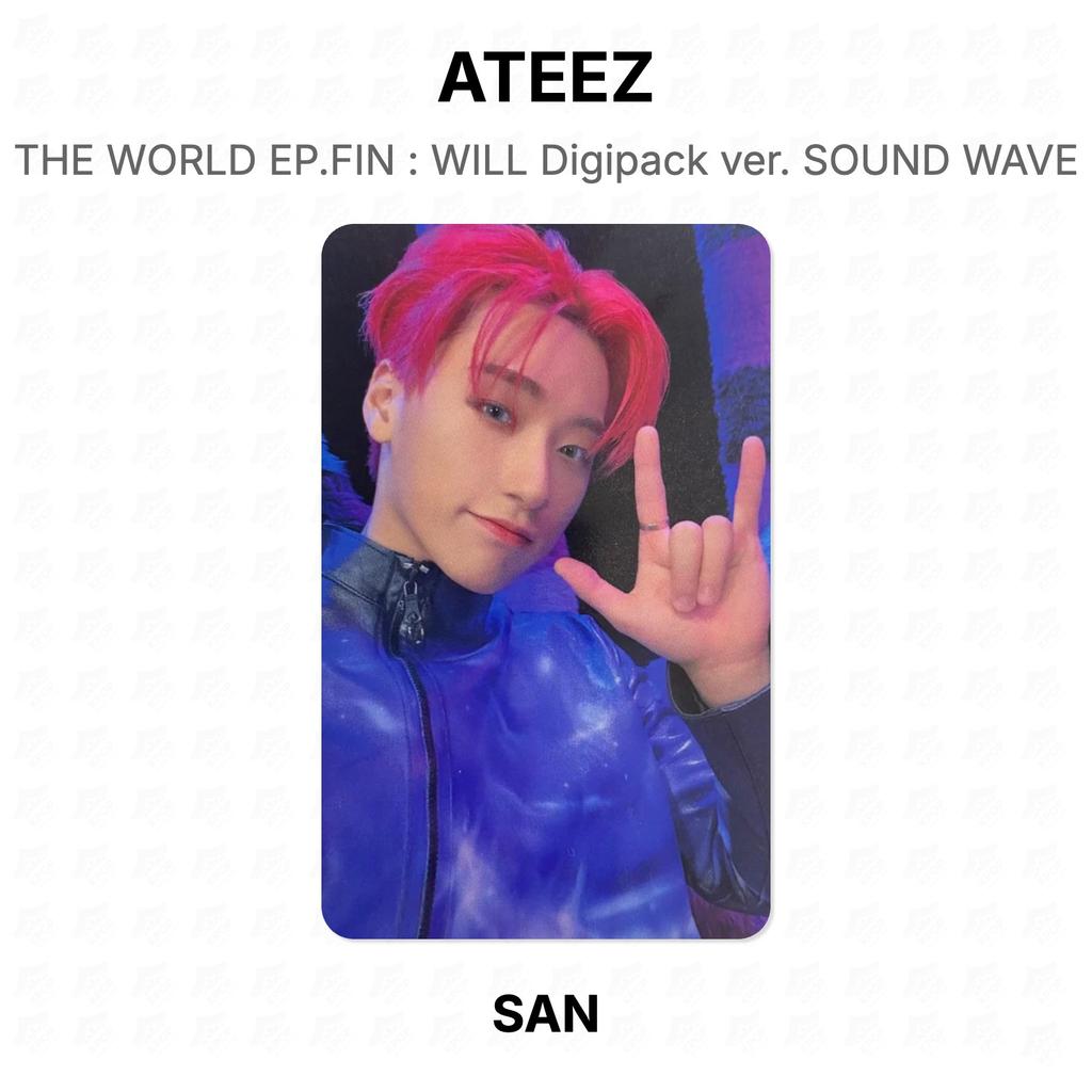 ATEEZ THE WORLD EP.FIN : WILL Digipack ver. SOUND WAVE Official Photocard