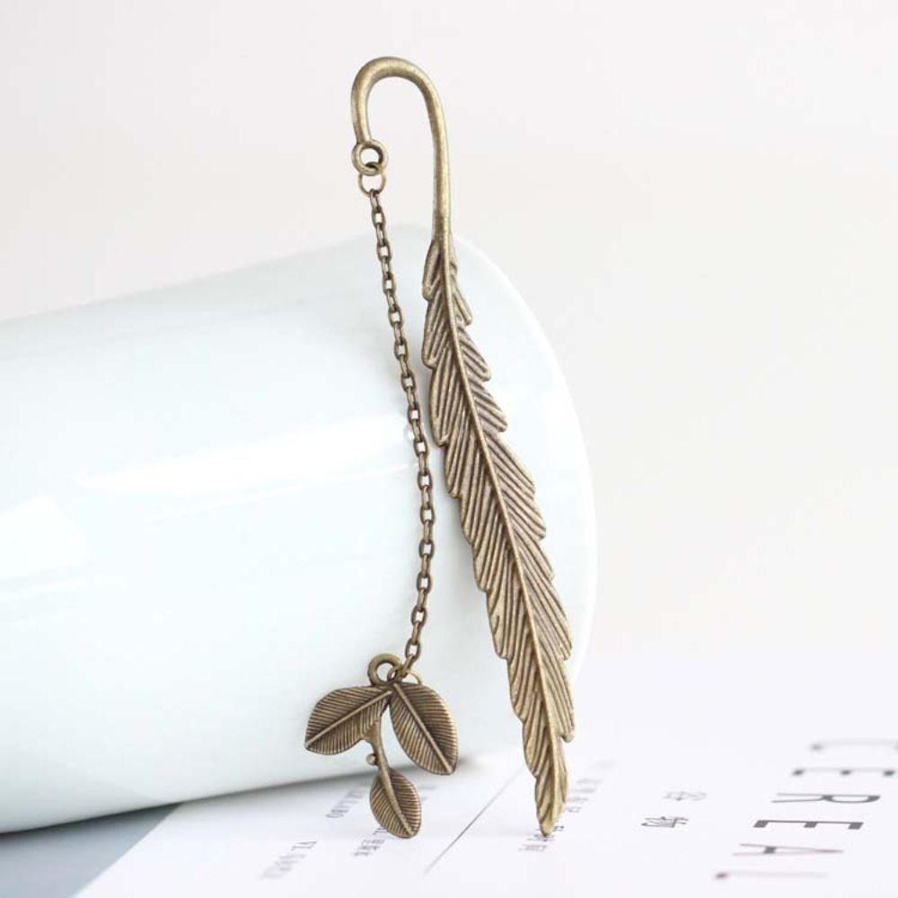 

Plated Bronze Lead Free Accessories Vintage DIY Jewelry Pendant Retro Feather Bookmark Stationery 10pcs silver