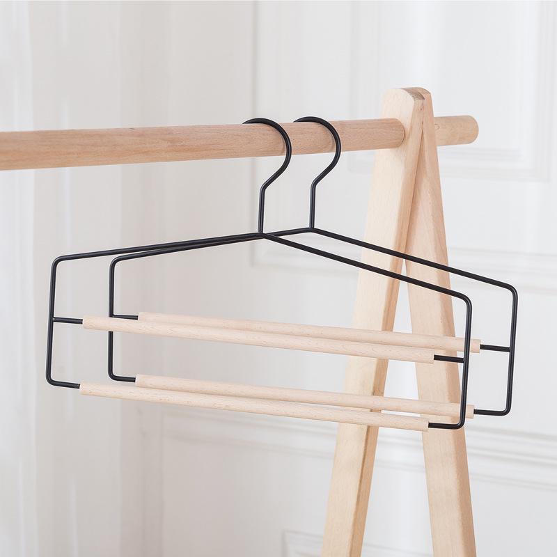 

Multi-layer Magic Pants Rack with Clips and Hooks for Household Storage 37cm