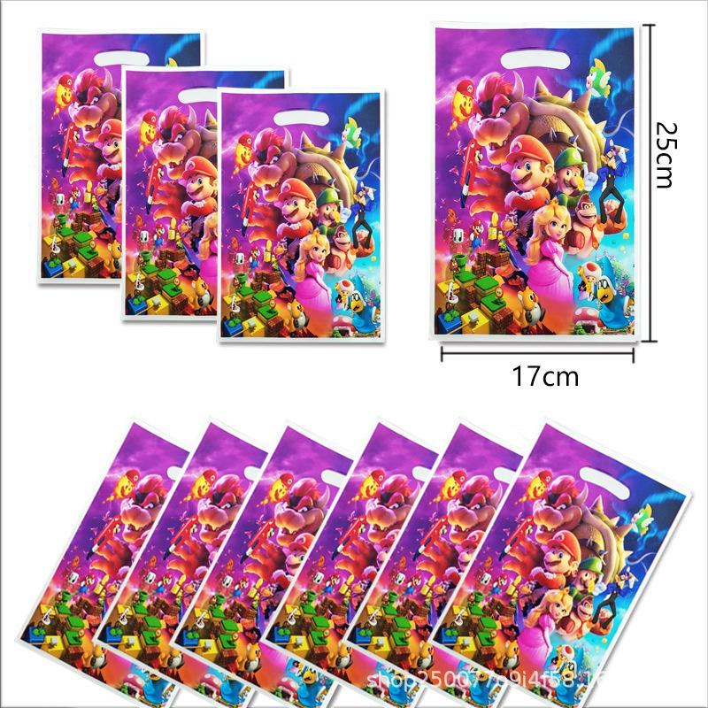 Mario Movie Kids Birthday Party Decoration Banner Tableware Supplies