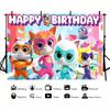 SuperKitties Background Photography Castle Wizard Platform First Night Street Birthday Party Decoration Gifts Props Poster