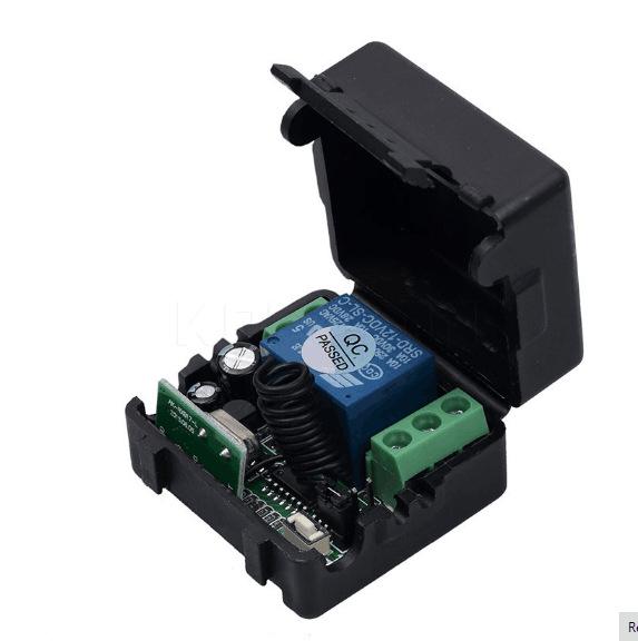 12V Wireless Remote Control Switch & Metal 2-Key Remote for A On/B Off Electric Locks or LED.