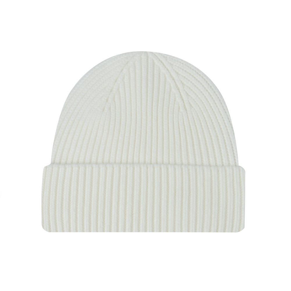 New Style One-Piece Turned-Up Knit Hat Unisex Couple's Warm Woolen Beanie Wrap-Around Cold-Weather Hat Casual Pull-Over Beanie