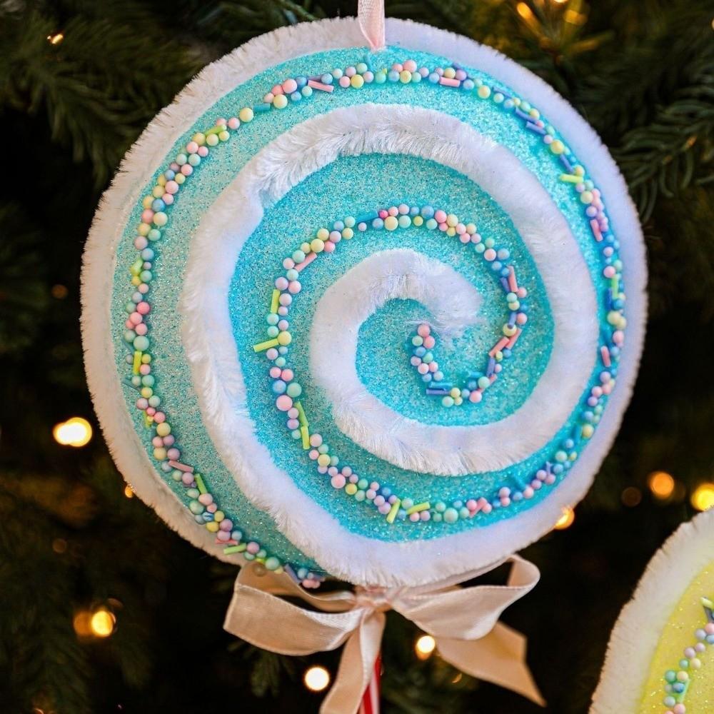 Acadea Macaron Colorată de Crăciun Acadea Desen Animat Ramuri Decor Pom de Crăciun Nuntă Decorativ