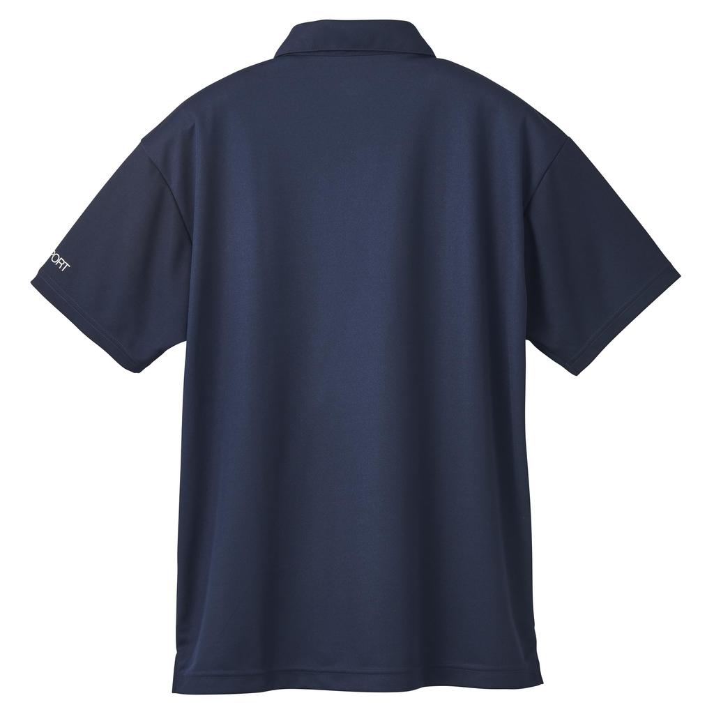 Polo Short Button Sweat Quick One L [DESCENTE] Shirt, Sleeve, Down, Absorbent, Drying, Point, Simple, Men's, Women's, Unisex, NV00(ST4FHSZ1MB)