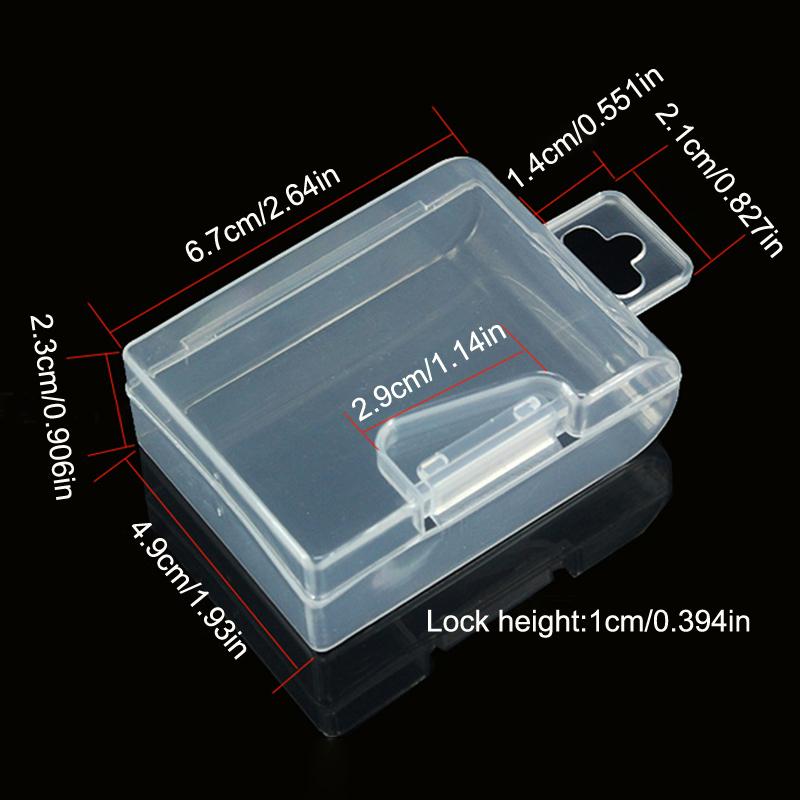 Plastic Box Transparent Jewelry Organizer Sample Box Small Tool Storage Box Nail Enhancement Tool Box Mobile Phone Repair Case прозрачный
