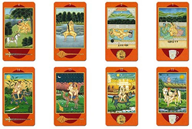Nichiyu Tarot Card Set for Fortune Telling Direct Import from the Includes a Japanese Pocket Indian Love 78-Card [Authentic, Manufacturer] [Kamasutra