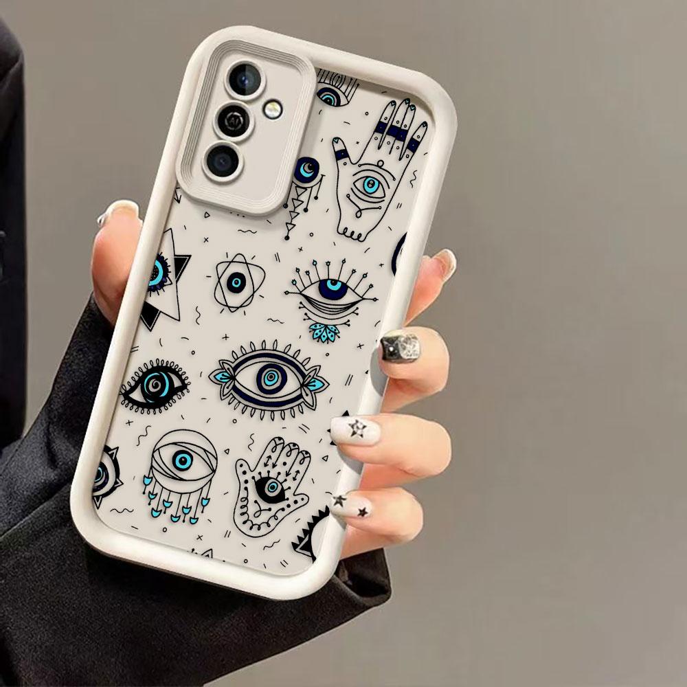 Blue Evil Eye Print Lucky Eye Cover Phone Case For Oneplus 8T 9R 10R 11 12 13 13T 15 NORD ACE CE 2 3 4 5 6 LITE Case DIY Shell