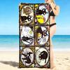 1Pc Journey Through Time Beach Towel, Quick Dry, Multi-Use for Beach Pool Gym Yoga Home Travel, Christmas, Halloween, Xmas Gift M928175