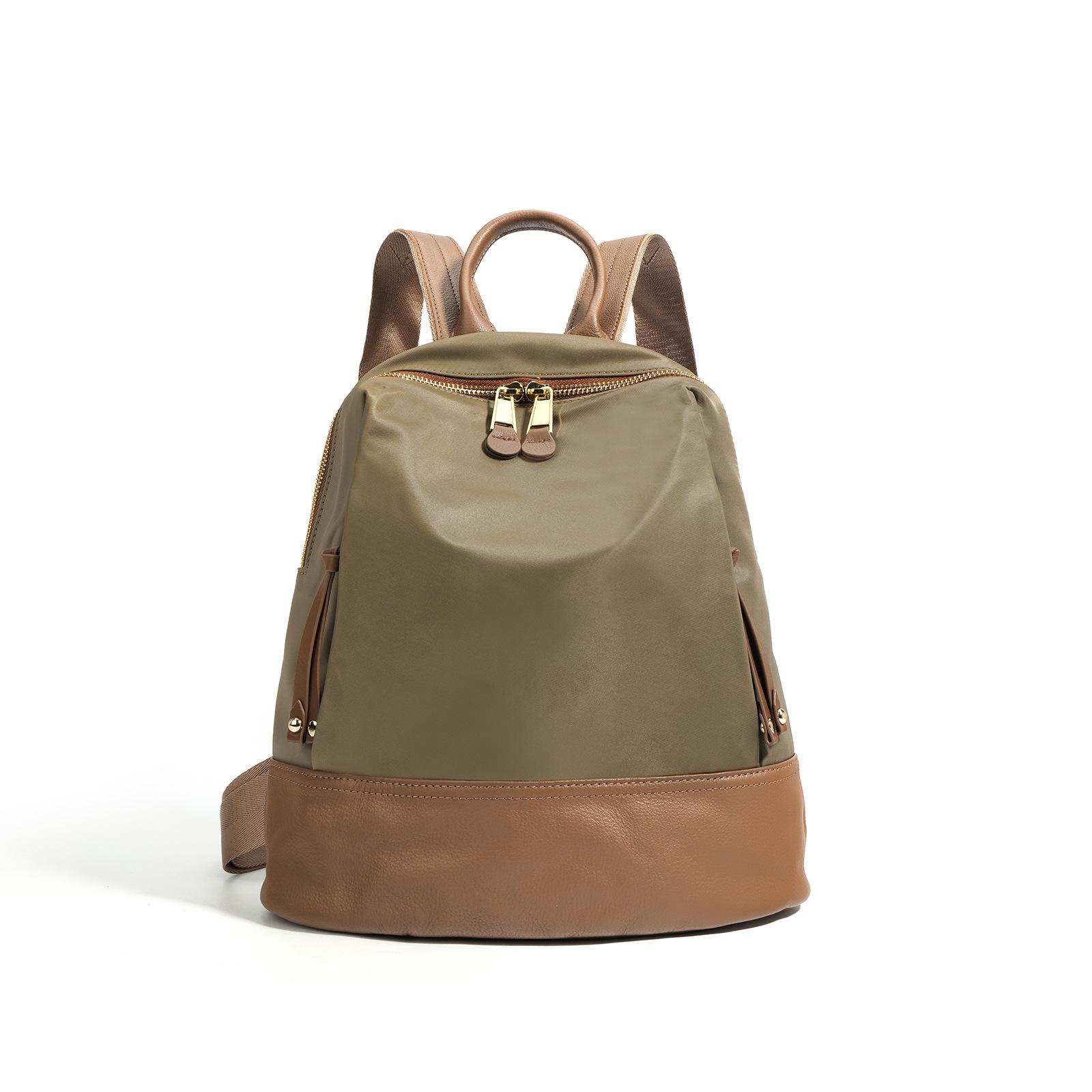 

Школьный рюкзак, рюкзак, женская новая модная дорожная сумка высокого класса 2025 года, рюкзак большой вместимости из ткани Оксфорд для средней школы хаки