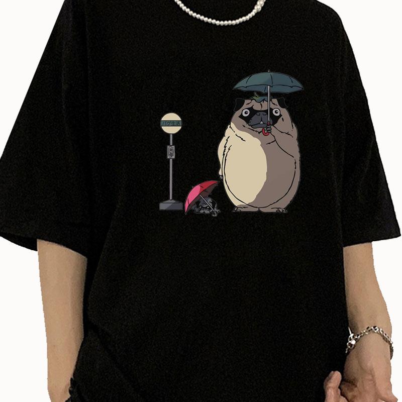 2026 Anime Totoro Studio Ghibli T Shirt Women Harajuku Ullzang T Shirt Fashion Anime T-shirt Funny Cartoon T Shirts Top Tees Female