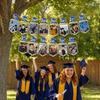 Celebrate Congrats Grad Banner Paper Letter Photo Frame Flag Graduation Photo Props  Party Favors