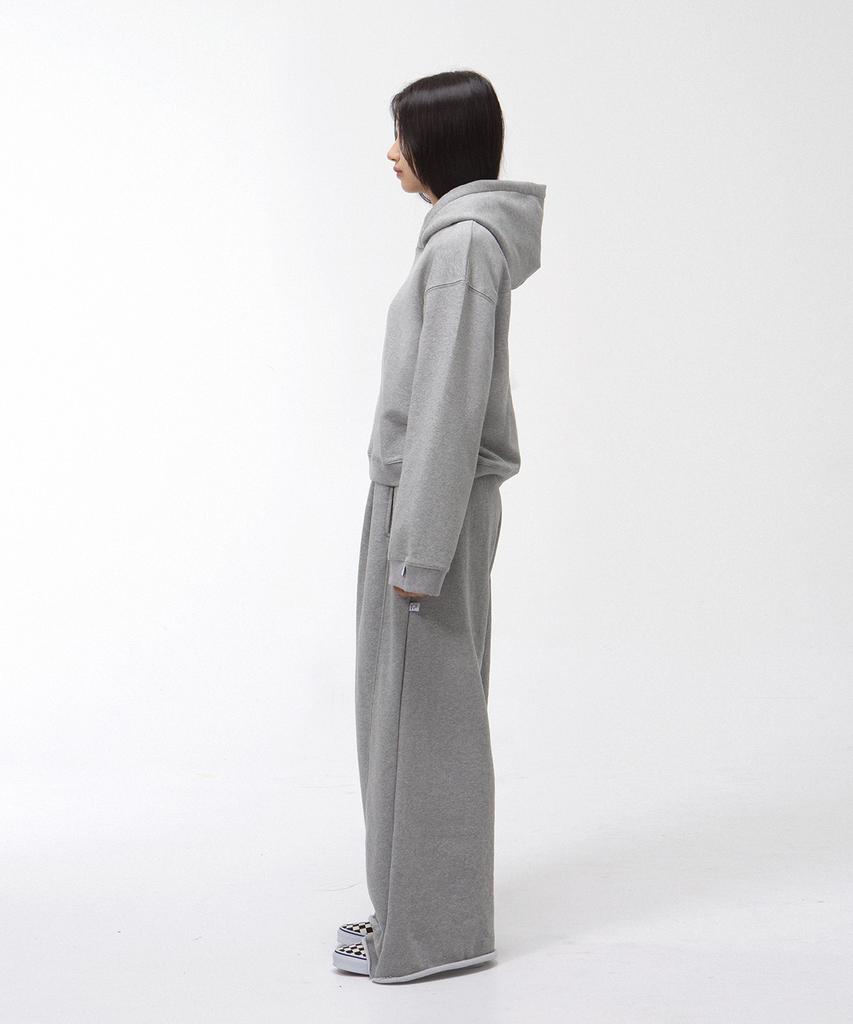 Yankoaleupeu Diploma Embroidered Wide Two-Pleat Sweatpants - Melange