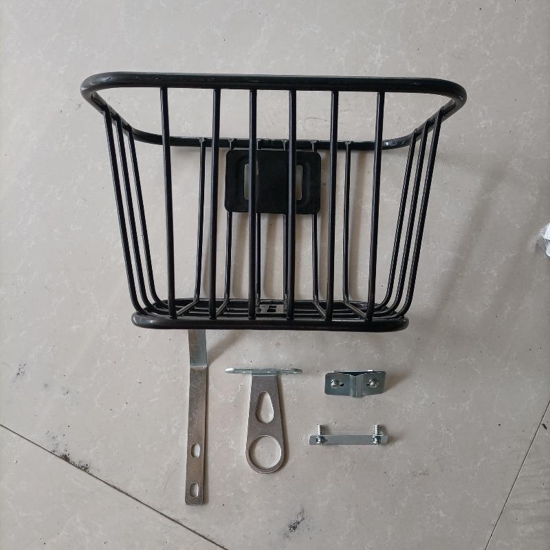 1 Sæt Justerbar Sort Cykel Bagkurv Nem at Installere Cykel Bagkurv Fast Holdbar Metal Mountainbike Kurv