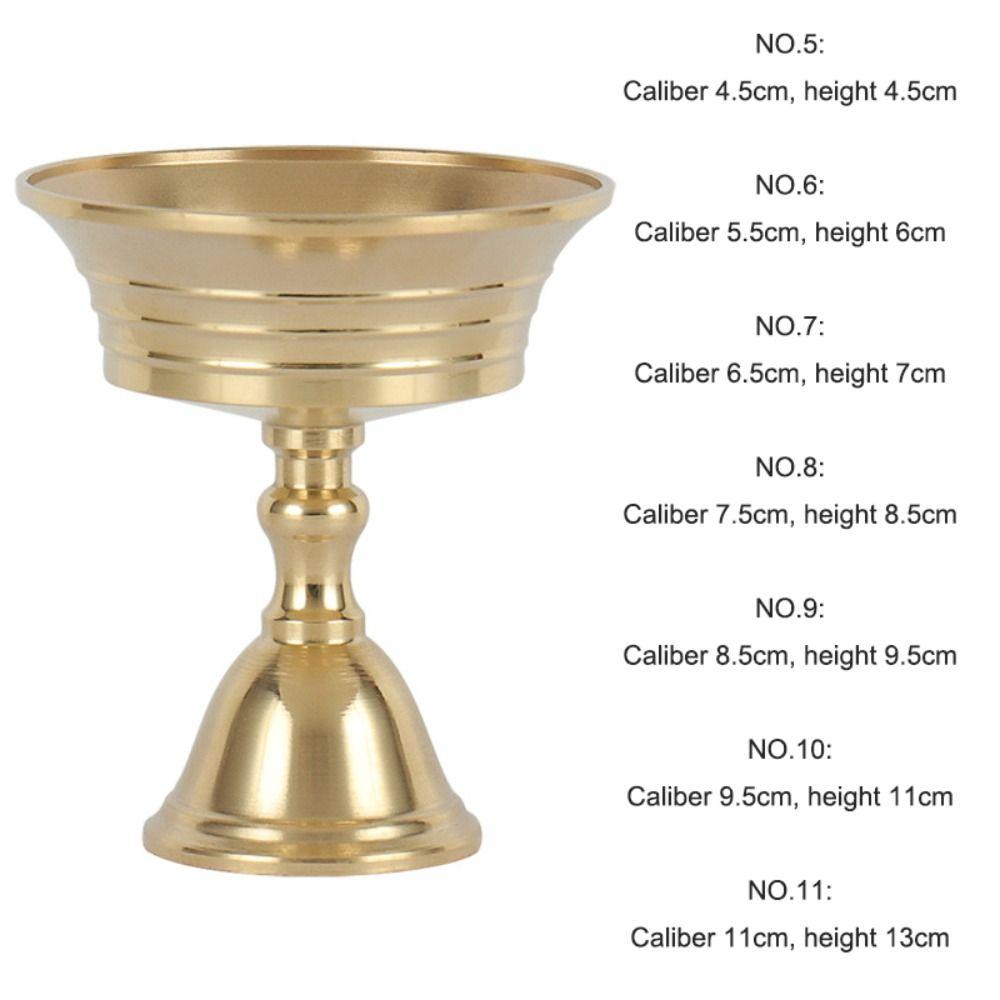 Universeller Kupfer-Butterlampenhalter Golden Mehrgrößen-Kerzenhalter Lange Lampe Kerzenständer Heimdeko