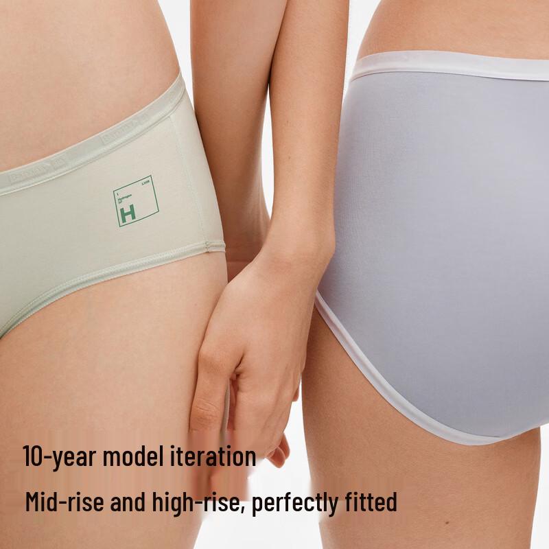 Bananain 500E Women's Modal Seamless Mid-Waist Briefs (3-Pack)