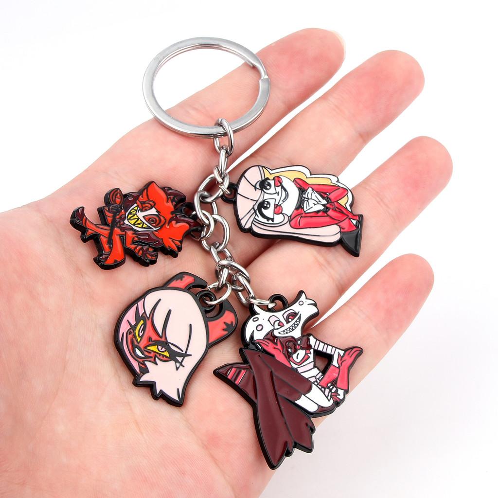 Hazbin Hotel Keychain With Zinc Alloy Charms For Anime Fans And Collectors