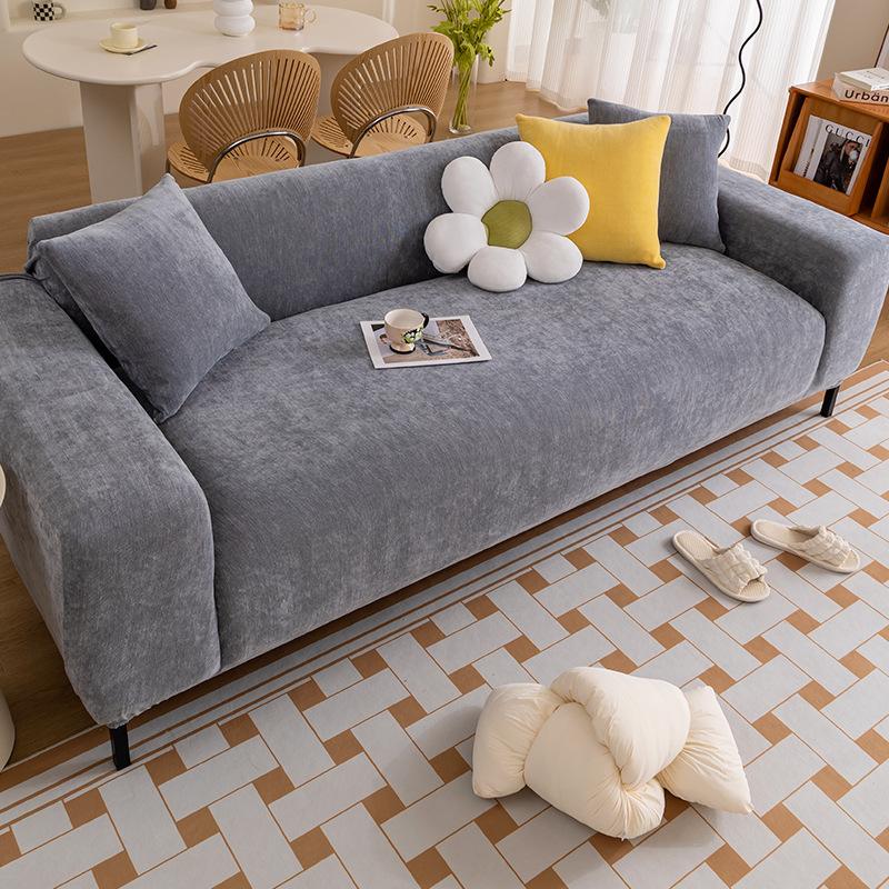 Light Luxury Thickened Chenille Elastic One-Piece Sofa Cover All Wrapped Cover Four Seasons Universal Anti-Scratching Sofa Cover