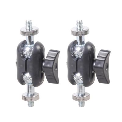 Durability Metal Plastic Construction Double Ball Dead Adapter for Camera Tripods Mic Stand Featuring Easy Installation
