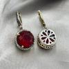 Ruby Stone Silver Earring, Sterling Silver Earring, Authentic Design Earring, Hurrem Sultan Jewelry, Ottoman Jewelry, Gift For Women
