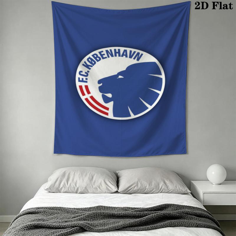F.C. Copenhagen Wall Tapestry Aesthetic Wall Hanging Printed Fabric Blanket Decorative Tapestries for Bedroom Living Room Home Decor