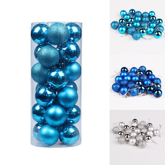 Glittering Baubles Balls Christmas Tree Ornament Xmas Party Hanging Decoration