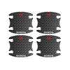 8pcs Carbon Fiber Car Door Bowl Handle Protective Sticker for Honda Civic Accord Fit City Vezel CRV Odyssey Jazz Prelude Insight akp256