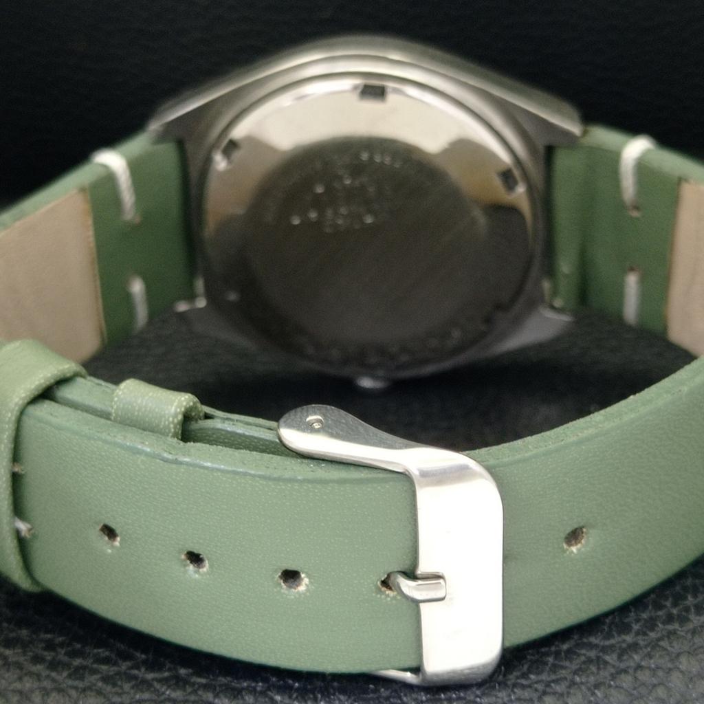 AUTOMATIC VINTAGE SEIKO JAPAN 6309A MENS GREEN COLOR DIAL WATCH A701334-5 R206a-a701334