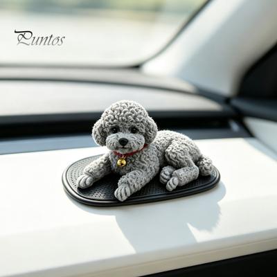 Adults Stress Balls Dog Relief Toy for Car Dashboard Decor, Puppy Squeeze Shaped Decor with Anti-slip Mat, Soft Animal Anti-Anxiety Senosry