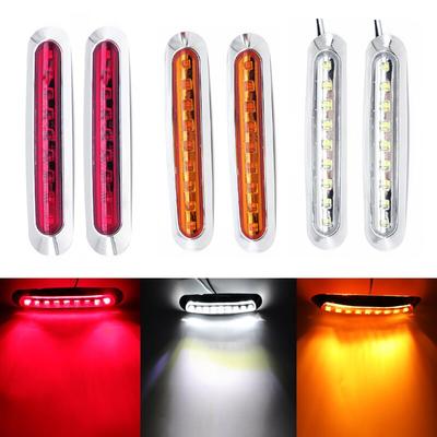 2pcs Car White/Yellow/Red Waterproof Side Marker Lights Turn Signal Led Truck Lorry 12V/24V Clearance Trailer Truck Caravan Lamp