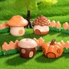 Micro Landscape Decoration Cute Forest Tree House Small House Resin Crafts Diy Tabletop Decoration Accessories