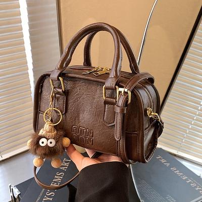Bag New Autumn and Winter Crossbody Bag Handheld Women's Bag Simple Small Square Bag Premium Retro Small Bag Luggage