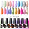 20-Color Nail Polish Glue Set Popular Color Phototherapy Glue Nail Shop Nail Glue