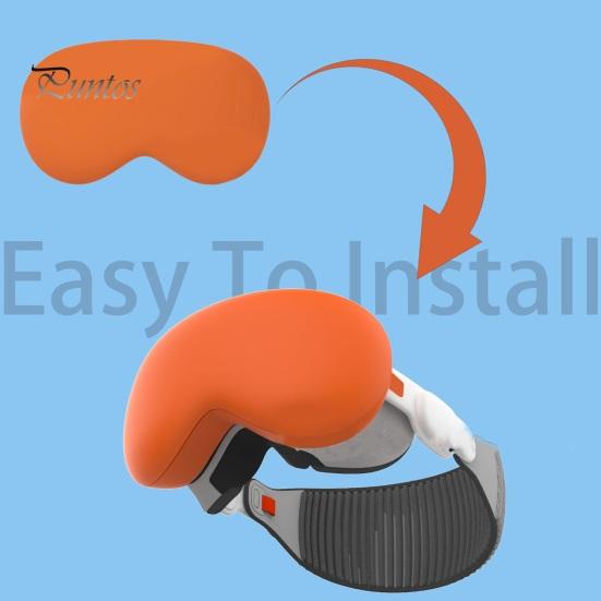 VR Glasses Case Cover Ultra-Thin Design Anti-Fingerprint Impact-Resistant Simple Installation Soft Silicone Protector for Vision Pro