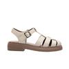Ugly hiding artifact~ Casual fashion woven pig cage shoes leather soft-soled bag head thick-soled Roman sandals summer women's shoes