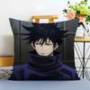 J-Jujutsu Kaisen Cushion Cover Washable Linen Pillowcase Soft For Sofa Bed Cozy Home Room Decor