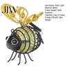 Automated Dusk to Dawn Lighting Solar Bee Garden Light, Outdoor Solar-Powered Metal Lantern, Waterproof Colorful Landscape Lamps Hanging Light