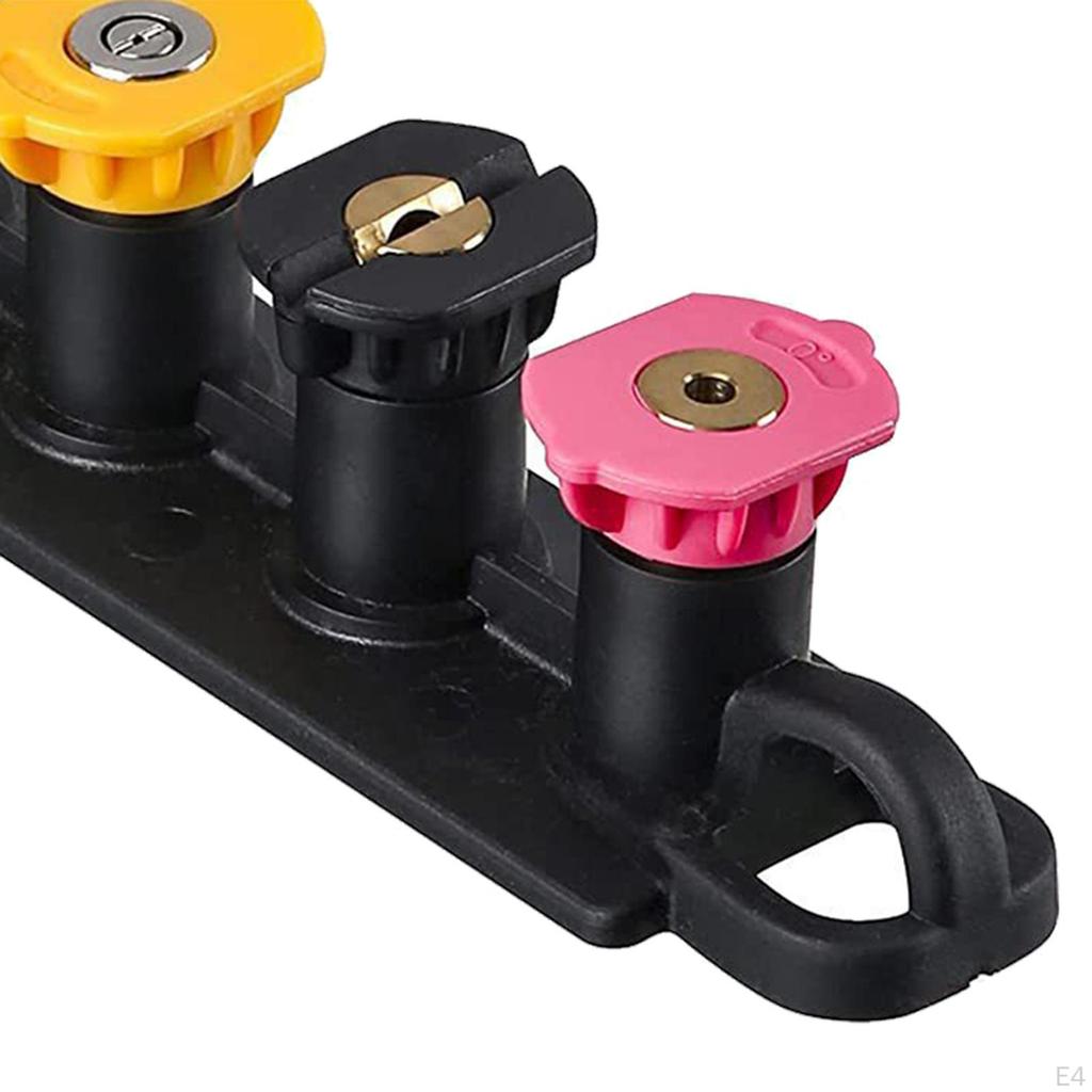 Heavy-Duty Power Washer Spray Tips Bundle with Nozzle Organizer