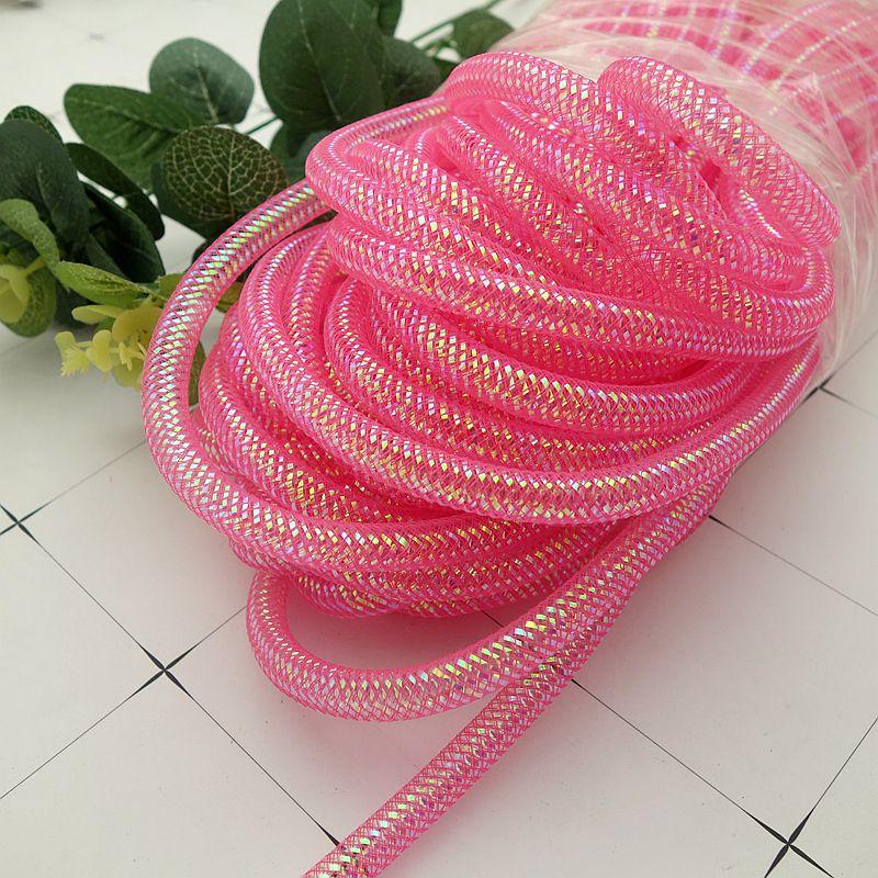 10M Farbiger Netzschlauch Seil 4/8Mm Netzschlauch Krinoline Schlauch Hochzeitskleid Rock Kleidung Netz DIY Armband Schmuckherstellung Geschenk