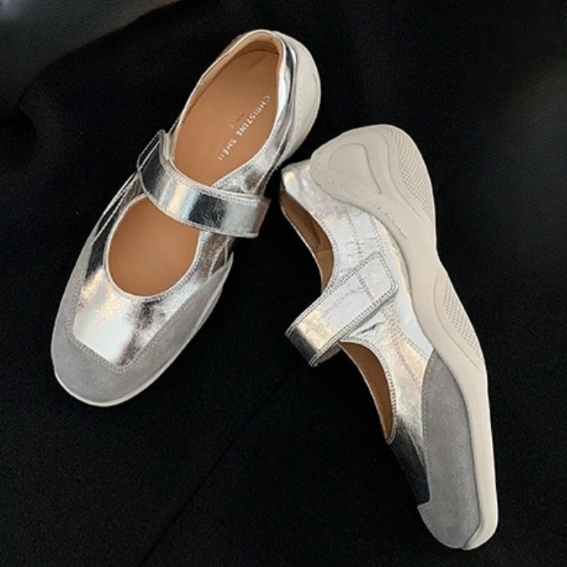 Fashion Women's Breathable Slip-On Flats Mary Jane Parker Round Shallow Cut Casual Outdoor Ladies High Quality Fashion Tenis De Mujer