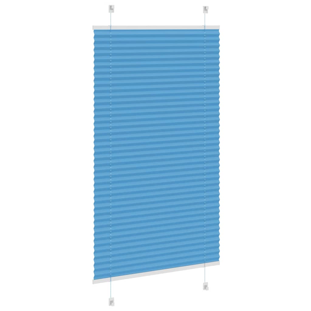 Blue Pleated Roller Blind 70X150 Cm Fabric Width 69.4 Cm