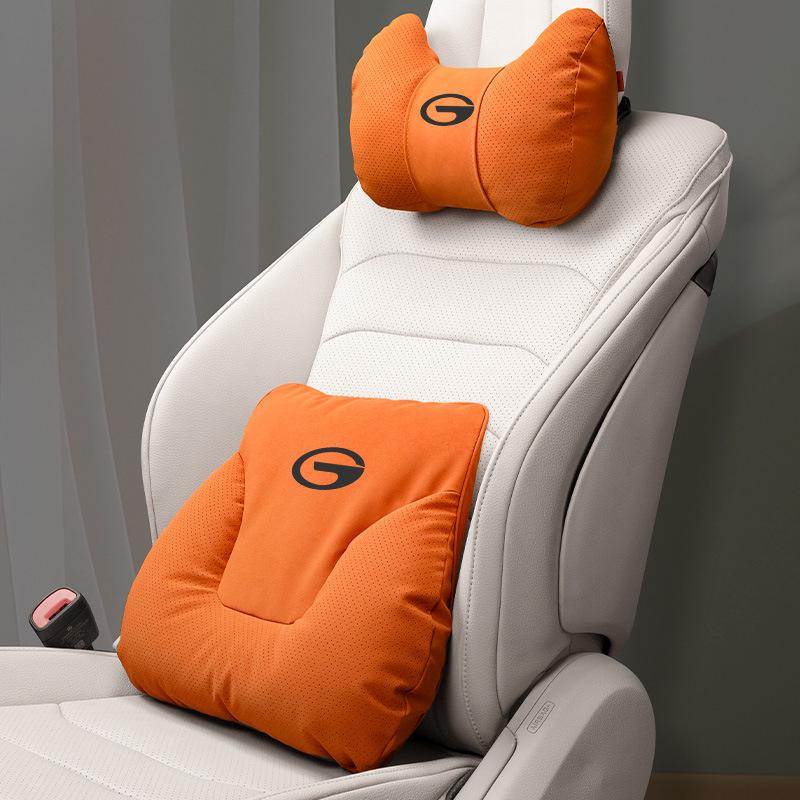 Trumpchi Car Headrest Neck Pillow & Lumbar Support Cushion Set for GS3/4/8 & M8/6PRO