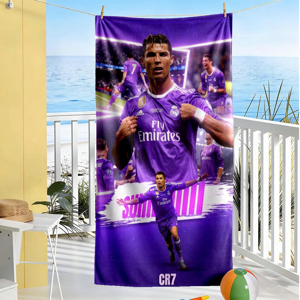 Ronaldos ikonische Jubel-Strandtuch Weich Langlebig Schnelltrocknend Bequem Leicht