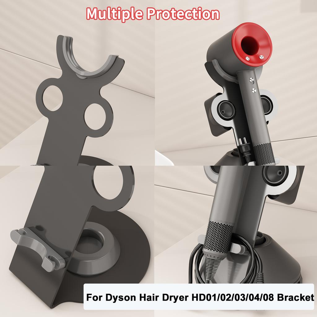 Hair Dryer Stand For Dyson Hair Dryer Bathroom Accessory Organizer Holder Portable Desktop Bracket Storage Rack
